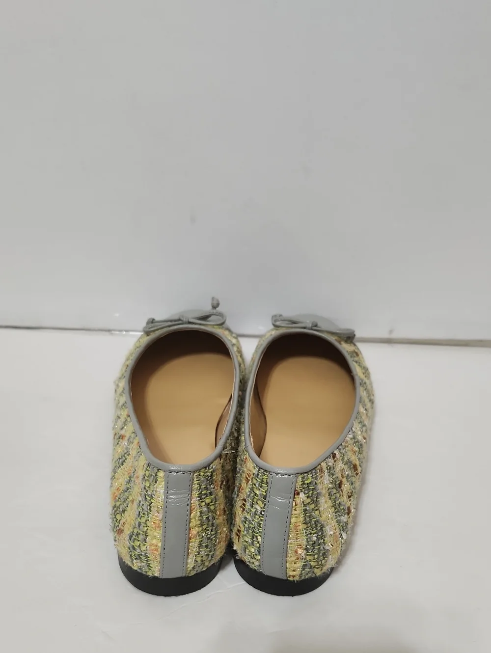 NWOB Tory Burch Leather Tweed Ballet Flats. Size 7.5
